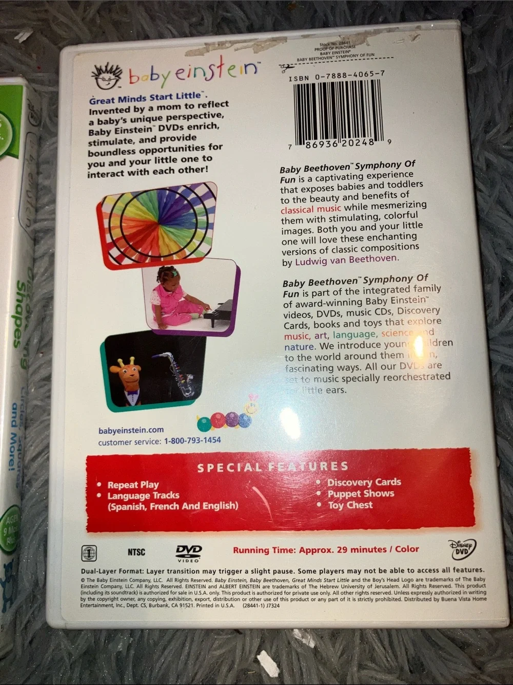 BABY EINSTEIN LOT OF 3 EDUCATIONAL VIDEOS